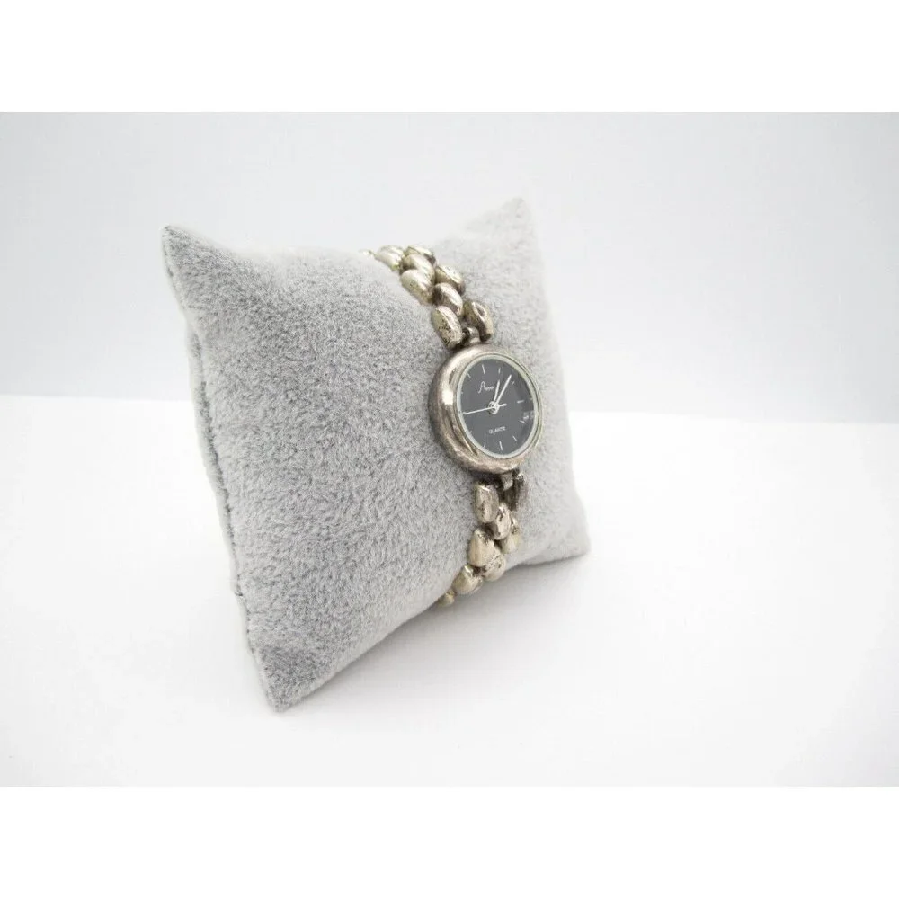 Women Ammos 925 Sterling Sliver Quartz WR Analog 23mm Round Watch (F837)